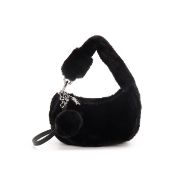 Снимка на JUICY COUTURE ДАМСКА ЧАНТА BLOSSOM FUR SMALL HOBO BLACK 1