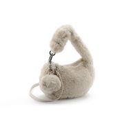 Снимка на JUICY COUTURE ДАМСКА ЧАНТА BLOSSOM FUR SMALL HOBO DARK SUGAR SWIZZLE 2
