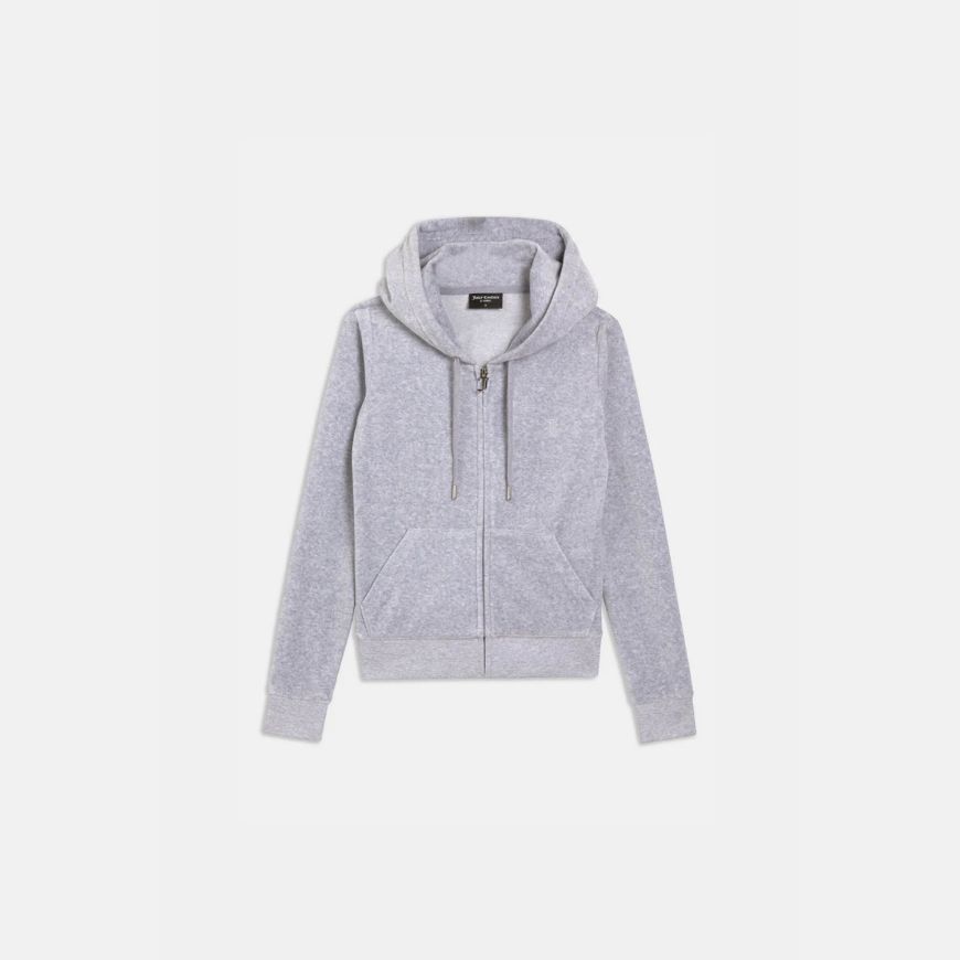 Picture of JUICY COUTURE WOMEN'S SWEATSHIRT ROBERTSON HOODIE CLASSIC SILVER MARL