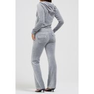 Picture of JUICY COUTURE WOMEN'S PANTS DEL RAY POCKETED TRACKPANTS SILVER MARL 4