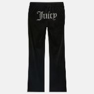 Picture of JUICY COUTURE WOMEN'S PANTS TINA TRACKPANTS WITH LOGO BLACK 2