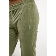 Picture of JUICY COUTURE WOMEN'S PANTS TINA TRACKPANTS WITH LOGO OIL GREEN 3