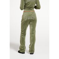 Picture of JUICY COUTURE WOMEN'S PANTS TINA TRACKPANTS WITH LOGO OIL GREEN 7