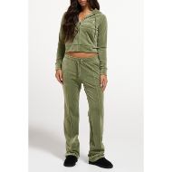 Picture of JUICY COUTURE WOMEN'S PANTS TINA TRACKPANTS WITH LOGO OIL GREEN 8