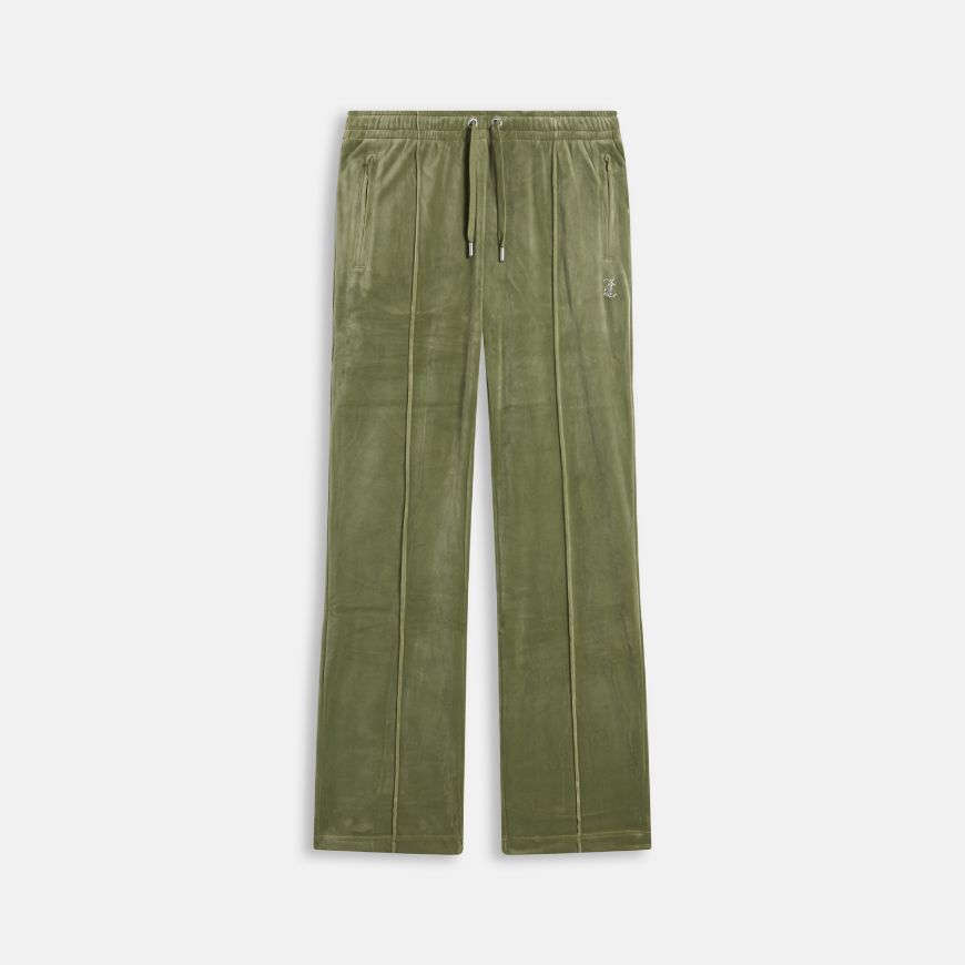 Picture of JUICY COUTURE WOMEN'S PANTS TINA TRACKPANTS WITH LOGO OIL GREEN