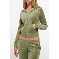 Picture of JUICY COUTURE WOMEN'S SWEATSHIRT REGAL REBELLE ROBYN HOODIE OIL GREEN 4