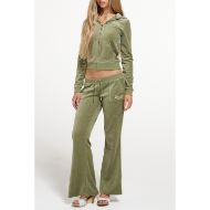 Picture of JUICY COUTURE WOMEN'S SWEATSHIRT REGAL REBELLE ROBYN HOODIE OIL GREEN 7