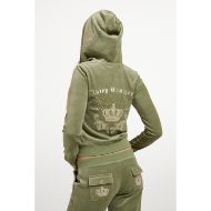 Picture of JUICY COUTURE WOMEN'S SWEATSHIRT REGAL REBELLE ROBYN HOODIE OIL GREEN 5