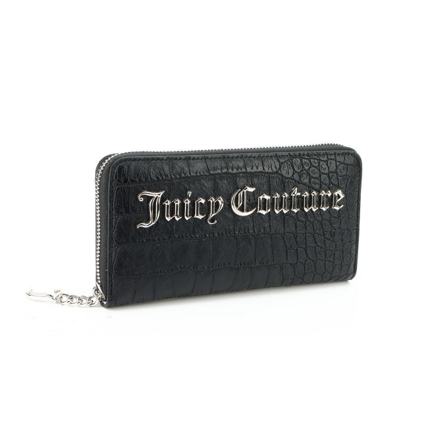 Снимка на JUICY COUTURE ДАМСКО ПОРТМОНЕ JASMINE CROCO LARGE ZIP BLACK