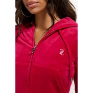 Picture of JUICY COUTURE WOMEN'S SWEATSHIRT MADISON HOODIE CLASSIC VELOUR PERSIAN RED 6