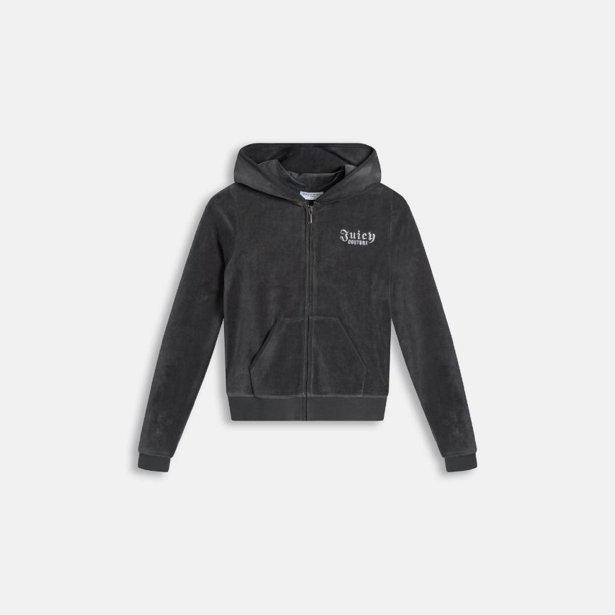 Picture of JUICY COUTURE WOMEN'S SWEATSHIRT REGAL REBELLE ROBYN HOODIE RAVEN