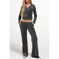 Picture of JUICY COUTURE WOMEN'S PANTS REGAL REBELLE CAISA ULTRA LOW RISE RAVEN 7