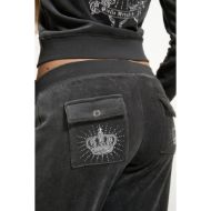Picture of JUICY COUTURE WOMEN'S PANTS REGAL REBELLE CAISA ULTRA LOW RISE RAVEN 5