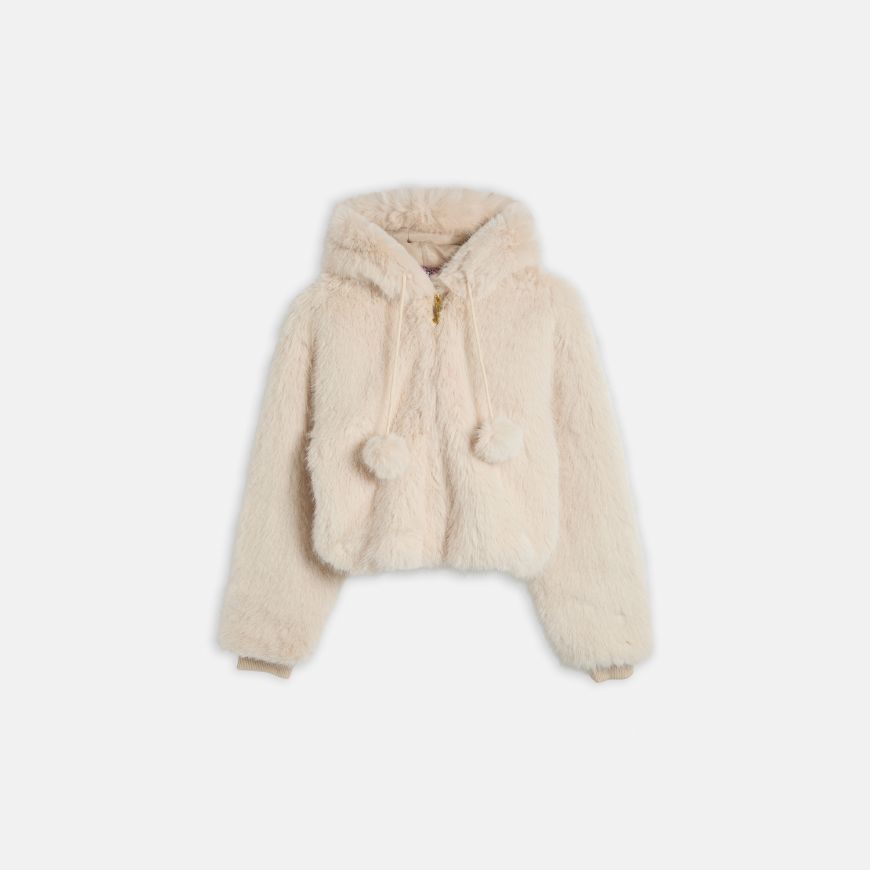 Picture of JUICY COUTURE WOMEN'S JACKET HADI FAUX FUR NATURAL