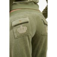 Picture of JUICY COUTURE WOMEN'S PANTS REGAL REBELLE CAISA ULTRA LOW RISE OIL GREEN 9