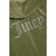 Picture of JUICY COUTURE WOMEN'S SWEATSHIRT MADISON HOODIE CLASSIC VELOUR OIL GREEN 3
