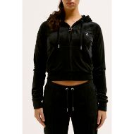 Picture of JUICY COUTURE WOMEN'S SWEATSHIRT MADISON HOODIE CLASSIC VELOUR BLACK 4