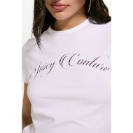 Picture of JUICY COUTURE WOMEN'S TOP JUICY SCRIPT BABY T-SHIRT WHITE 6