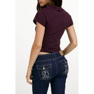 Picture of JUICY COUTURE WOMEN'S TOP JUICY SCRIPT BABY T-SHIRT WINETASTING 5