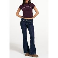 Picture of JUICY COUTURE WOMEN'S TOP JUICY SCRIPT BABY T-SHIRT WINETASTING 7