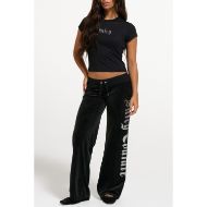 Picture of JUICY COUTURE WOMEN'S TOP OLD GOTHIC JUICY BABY T-SHIRT BLACK 7