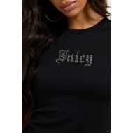 Picture of JUICY COUTURE WOMEN'S TOP OLD GOTHIC JUICY BABY T-SHIRT BLACK 6