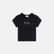 Picture of JUICY COUTURE WOMEN'S TOP OLD GOTHIC JUICY BABY T-SHIRT BLACK 1