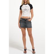 Picture of JUICY COUTURE WOMEN'S TOP REGAL REBELLE RAGLAN T-SHIRT MARSHMALLOW 5