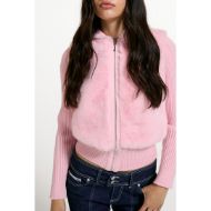 Picture of JUICY COUTURE WOMEN'S JACKET NAILA CONTRAST FUR ALMOND BLOSSOM 5