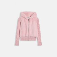 Picture of JUICY COUTURE WOMEN'S JACKET NAILA CONTRAST FUR ALMOND BLOSSOM 1