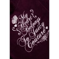 Picture of JUICY COUTURE WOMEN'S SWEATSHIRT SCRIPT REBELLE ROBYN HOODIE WINETASTING 3