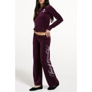Picture of JUICY COUTURE WOMEN'S PANTS SCRIPT REBELLE OG STRAIGHT WINETASTING 7