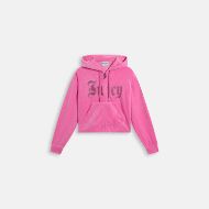 Picture of JUICY COUTURE WOMEN'S SWEATSHIRT ICCLE OLD GOTHIC HOODIE WILD ORCHID 1