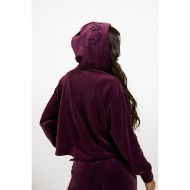 Picture of JUICY COUTURE WOMEN'S SWEATSHIRT ICCLE OLD GOTHIC HOODIE WINETASTING 6