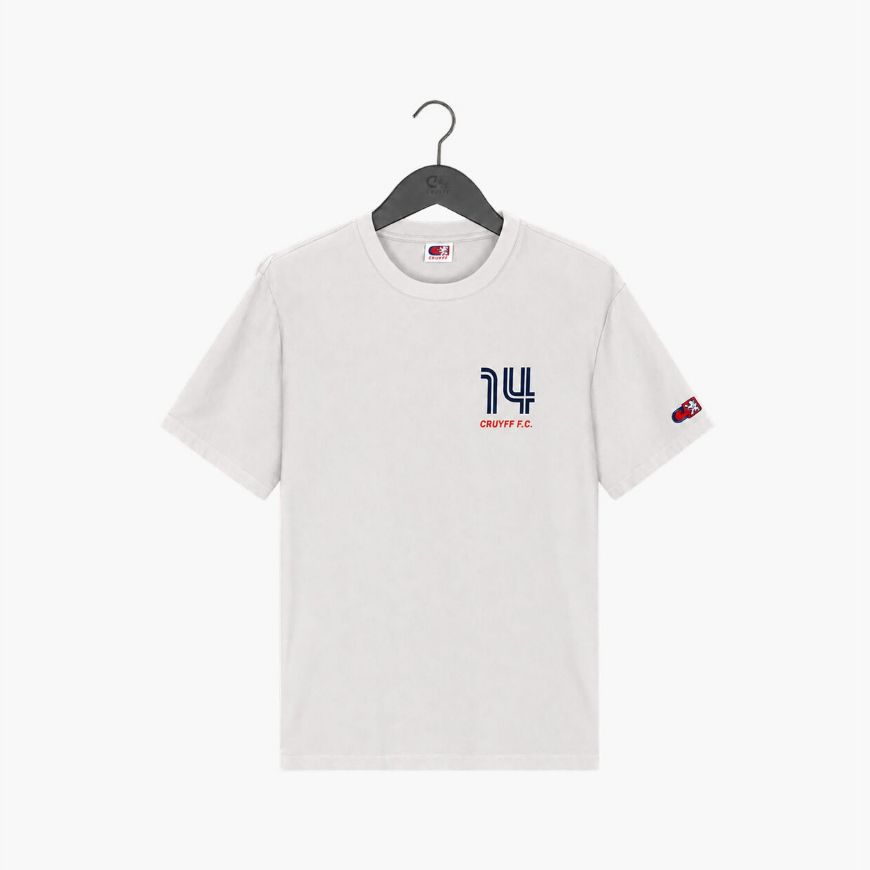 Picture of CRUYFF MEN'S HERITAGE JOHAN TEE LIGHT GREY MELANGE