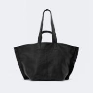 Picture of ALLSAINTS WOMEN'S LUTECE LEATHER TOTE BAG BLACK 1