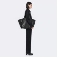 Picture of ALLSAINTS WOMEN'S LUTECE LEATHER TOTE BAG BLACK 3