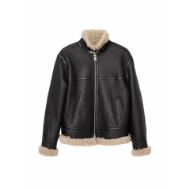 Снимка на ALLSAINTS ДАМСКО ЯКЕ LOREL SHEARLING FLYING JACKET BLACK/NATURAL 8