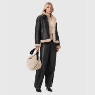 Снимка на ALLSAINTS ДАМСКО ЯКЕ LOREL SHEARLING FLYING JACKET BLACK/NATURAL 7
