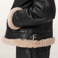 Снимка на ALLSAINTS ДАМСКО ЯКЕ LOREL SHEARLING FLYING JACKET BLACK/NATURAL 5