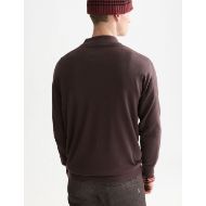 Снимка на SCOTCH&SODA МЪЖКИ ПУЛОВЕР SEASONAL CORE DROPPED SHOULDER MOCK NECK - RAISIN 5