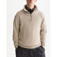 Снимка на SCOTCH&SODA МЪЖКИ ПУЛОВЕР TROYER ZIP WOOL-BLEND DROPPED SHOULDER - PURE CASHMERE 4