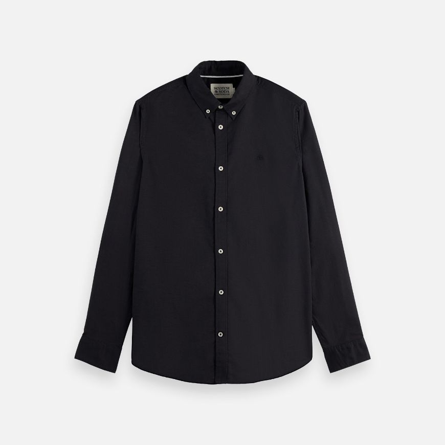 Снимка на SCOTCH&SODA МЪЖКА РИЗА CORE OXFORD SOLID BLACK