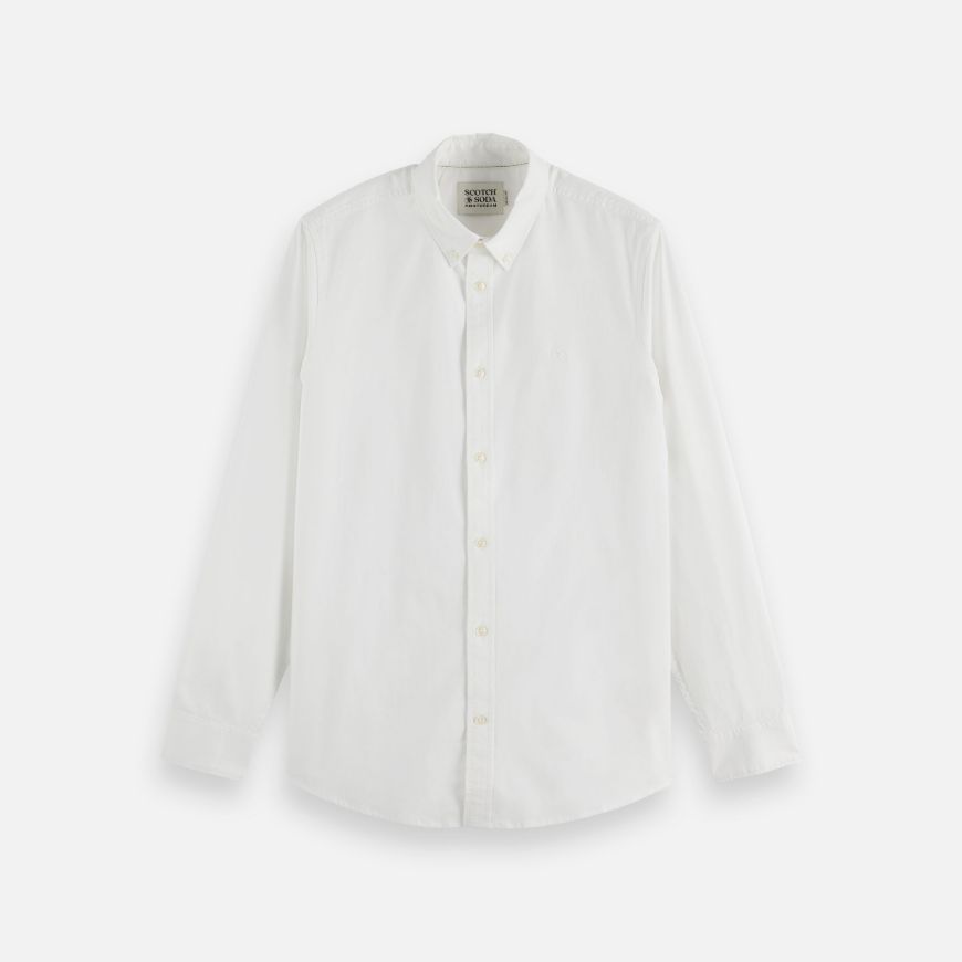 Снимка на SCOTCH&SODA МЪЖКА РИЗА CORE OXFORD SOLID WHITE