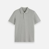 Picture of SCOTCH&SODA MEN'S CORE - LOGO PIQUE POLO GREY MELANGE 1
