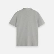 Picture of SCOTCH&SODA MEN'S CORE - LOGO PIQUE POLO GREY MELANGE 2