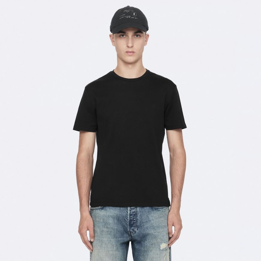 Picture of ALLSAINTS MEN'S HARRIS SHORT SLEEVE T-SHIRT JET BLACK