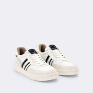 Снимка на ALLSAINTS MEN'S REGAN STRIPE CLASSIC BASKETBALL TRAINERS CHALK WHITE/WHITE 2