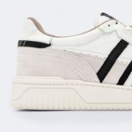 Снимка на ALLSAINTS MEN'S REGAN STRIPE CLASSIC BASKETBALL TRAINERS CHALK WHITE/WHITE 4