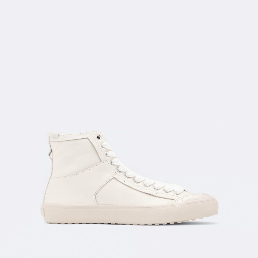 Снимка на ALLSAINTS WOMEN'S NUMONT VULCANISED HIGH-TOP TRAINERS OFF WHITE